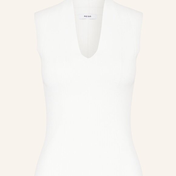 Reiss Knit Ivory Top BNWoT Cap Sleeve - Picture 1 of 3